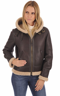 Veste cuir outlet et mouton femme