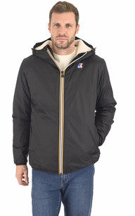 Le vrai 3.0 Claude orsetto fourre polaire noir K Way La Canadienne Coupe vent impermeables Textile Noir