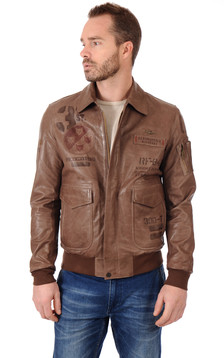 Blouson Cuir Style Pilote Blouson Cuir Style Pilote