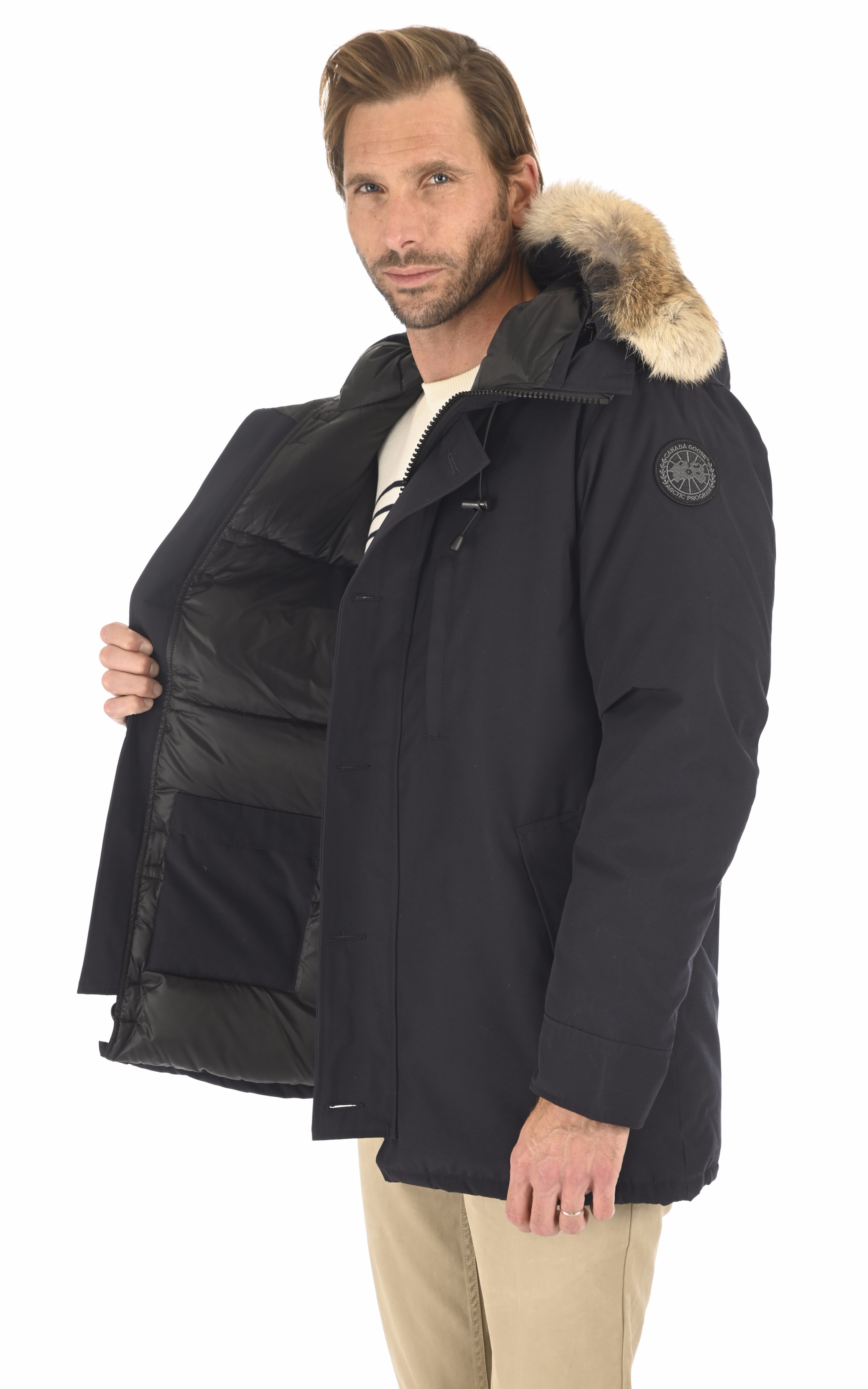 Parka The Chateau Black Disc Navy Canada Goose