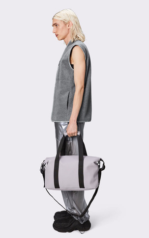 Weekend bag small gris clair