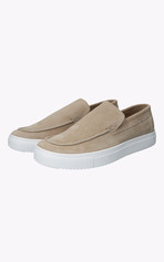 Slip-on cuir nubuck BG150 beige