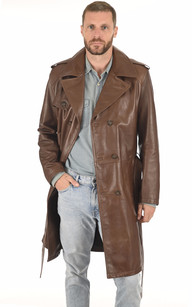 Trench coat cuir homme new arrivals