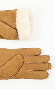 Gants peau lain e mouton camel La Canadienne La Canadienne