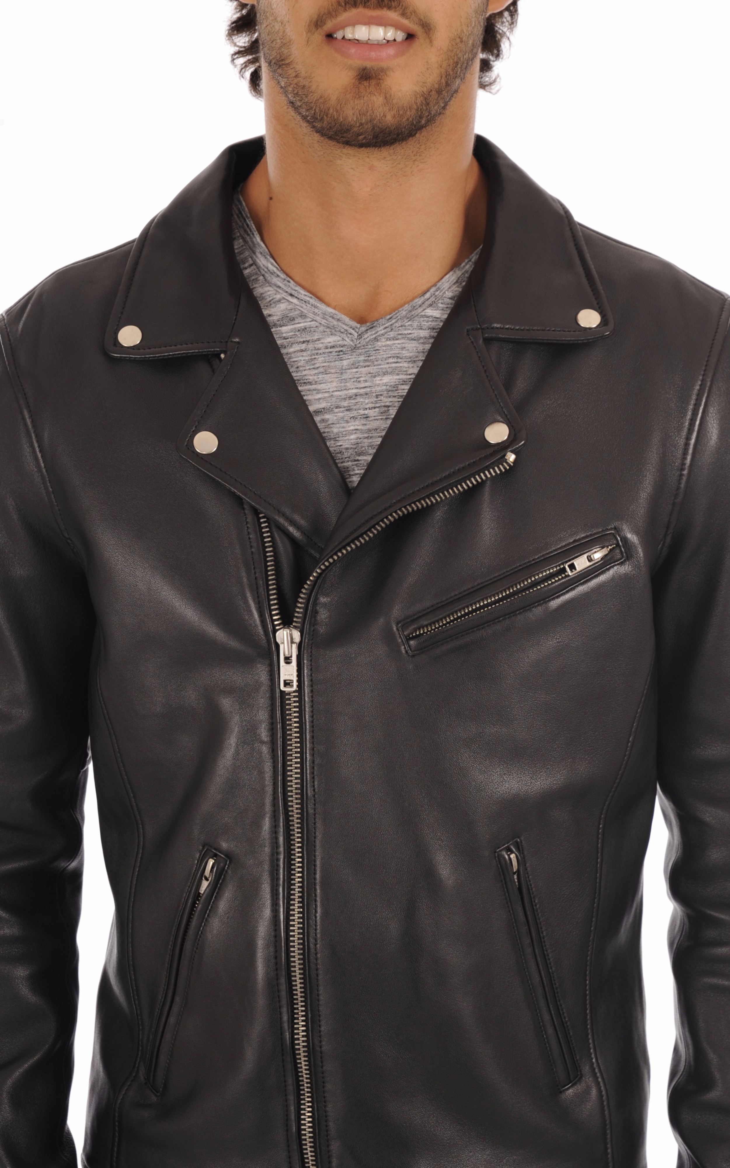 Perfecto en cuir noir