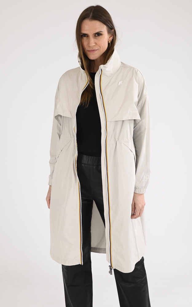 Coupe-vent long Aube beige K-Way
