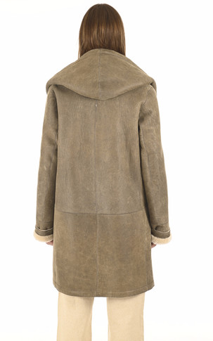 Peau lainée patinée beige