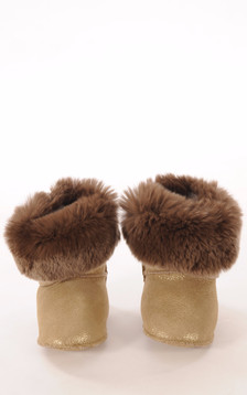 Chaussons Enfant Mouton et Lapin Rex Dorés Chaussons Enfant Mouton et Lapin Rex Dorés