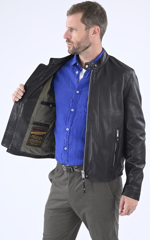 Blouson cuir Ruidoso noir