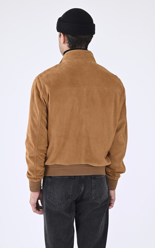 Blouson confort velours  Joel cognac