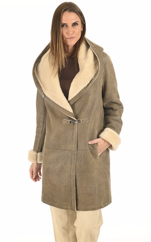 Peau lainée patinée beige