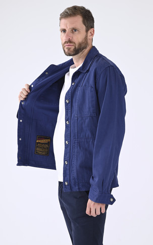 Veste toile Hogden Bleu