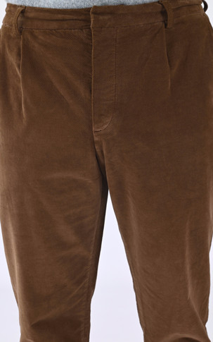 Pantalon loose velours marron