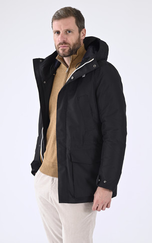 Parka chaude Joshua thermo bleu marine