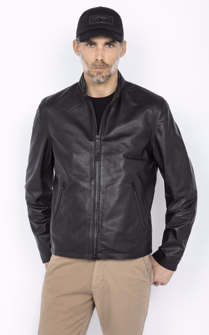 Blouson LCBIKER cuir Black