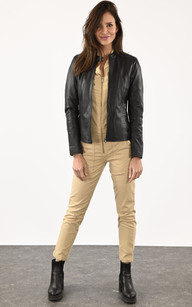 Blouson agneau noir femme La Canadienne La Canadienne Blousons