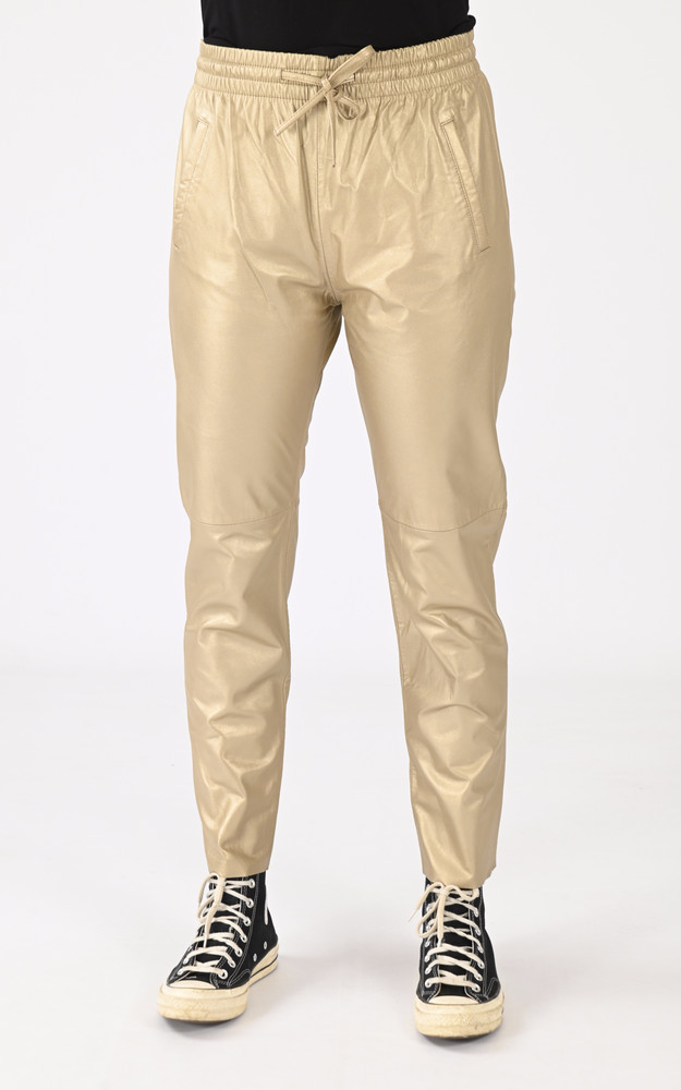 Pantalon jogpant cuir bronze Oakwood