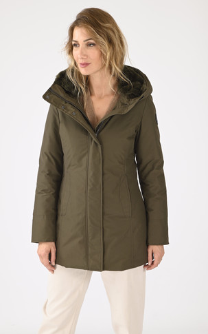 Parka fausse fourrure Boulder kaki