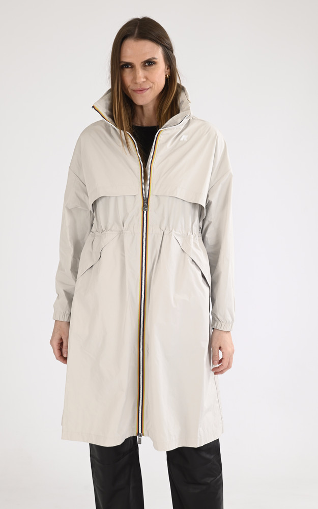 Coupe-vent long Aube beige K-Way