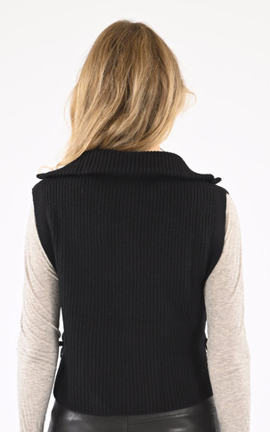 Pull tour de cou laine noir