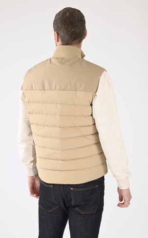 Doudoune sans manches Brody beige