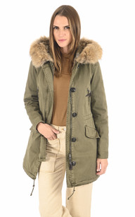 Parka femme outlet fourrure pas cher