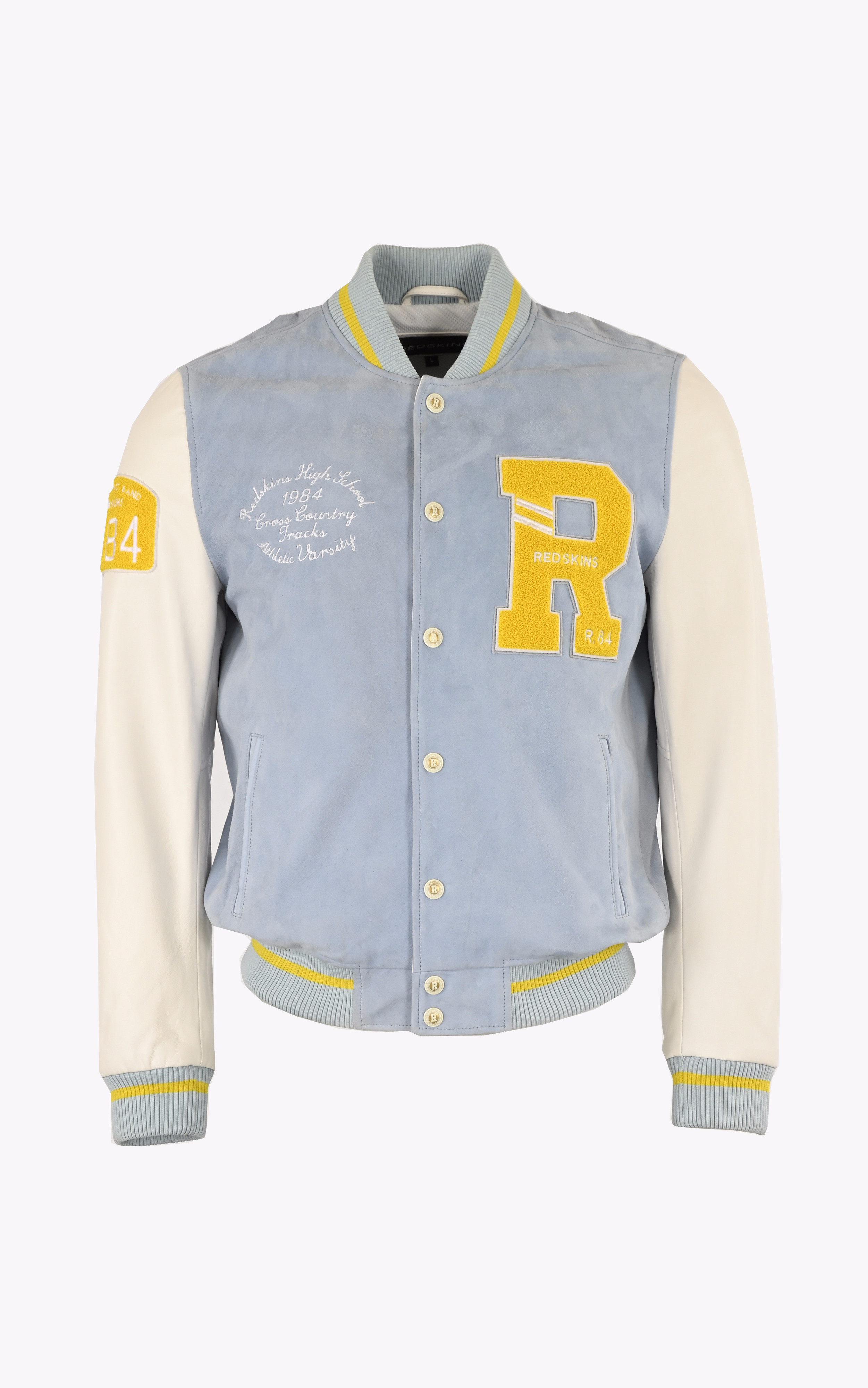 Teddy Clan Muster cuir velours Skyblue Redskins
