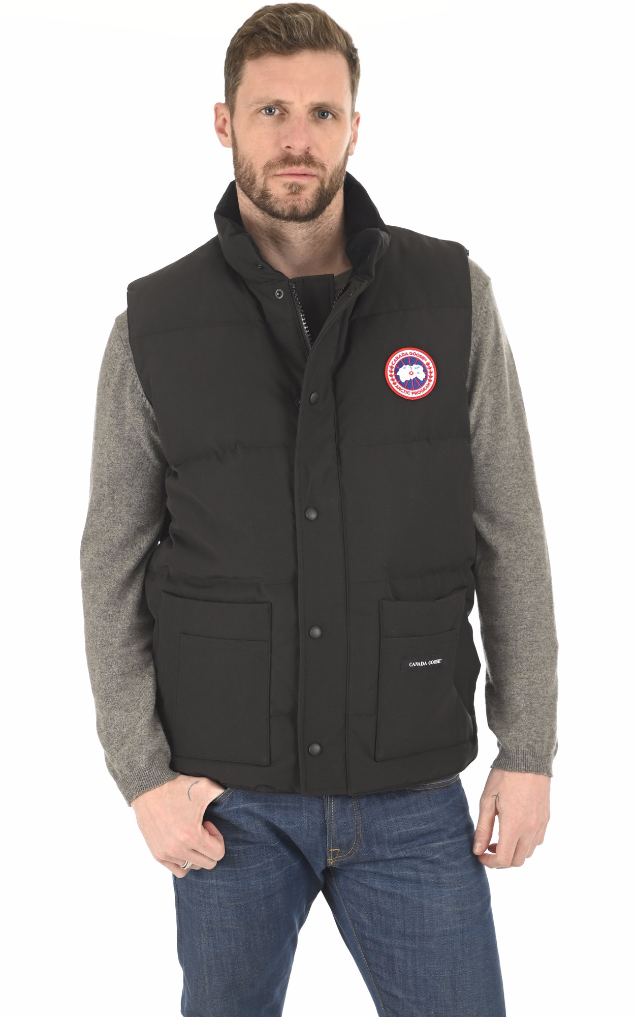 Gilet Freestyle Black Canada Goose La Canadienne Doudounes Textile Noir