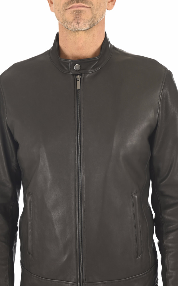 Blouson chic agneau noir La Canadienne