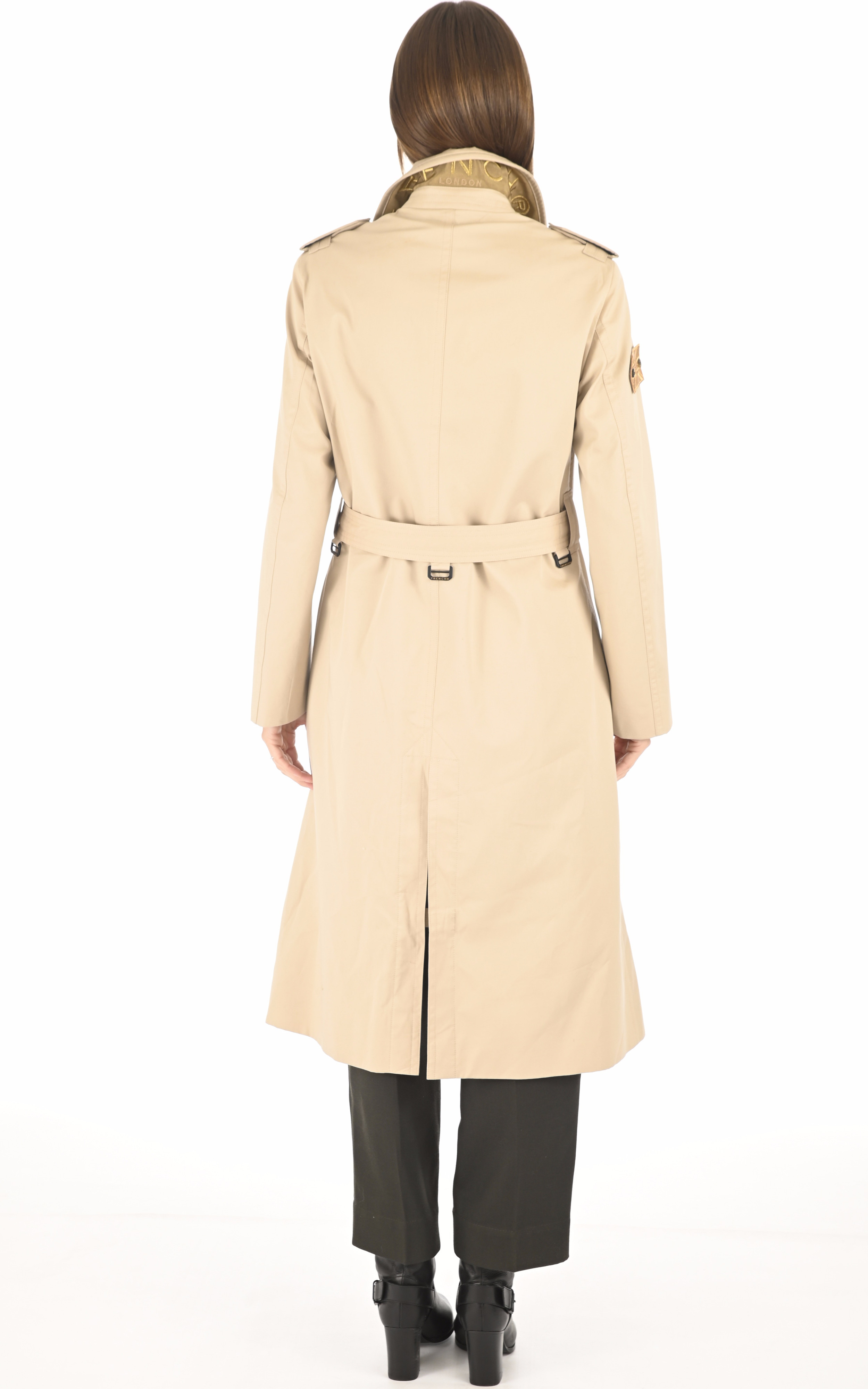 Trench long The Godess noir Trench London