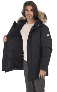 Parka Annecy Fur noire Pyrenex - La Canadienne - Parkas Textile Noir