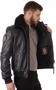 Veste cuir outlet patrouille de france