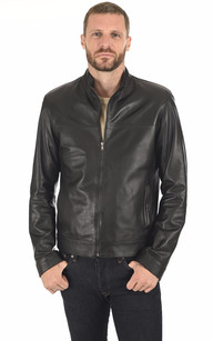 Blouson cuir homme noir La Canadienne La Canadienne Blousons Cuir Noir