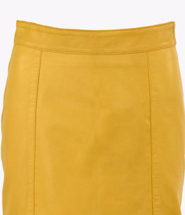 Jupe en cuir jaune best sale