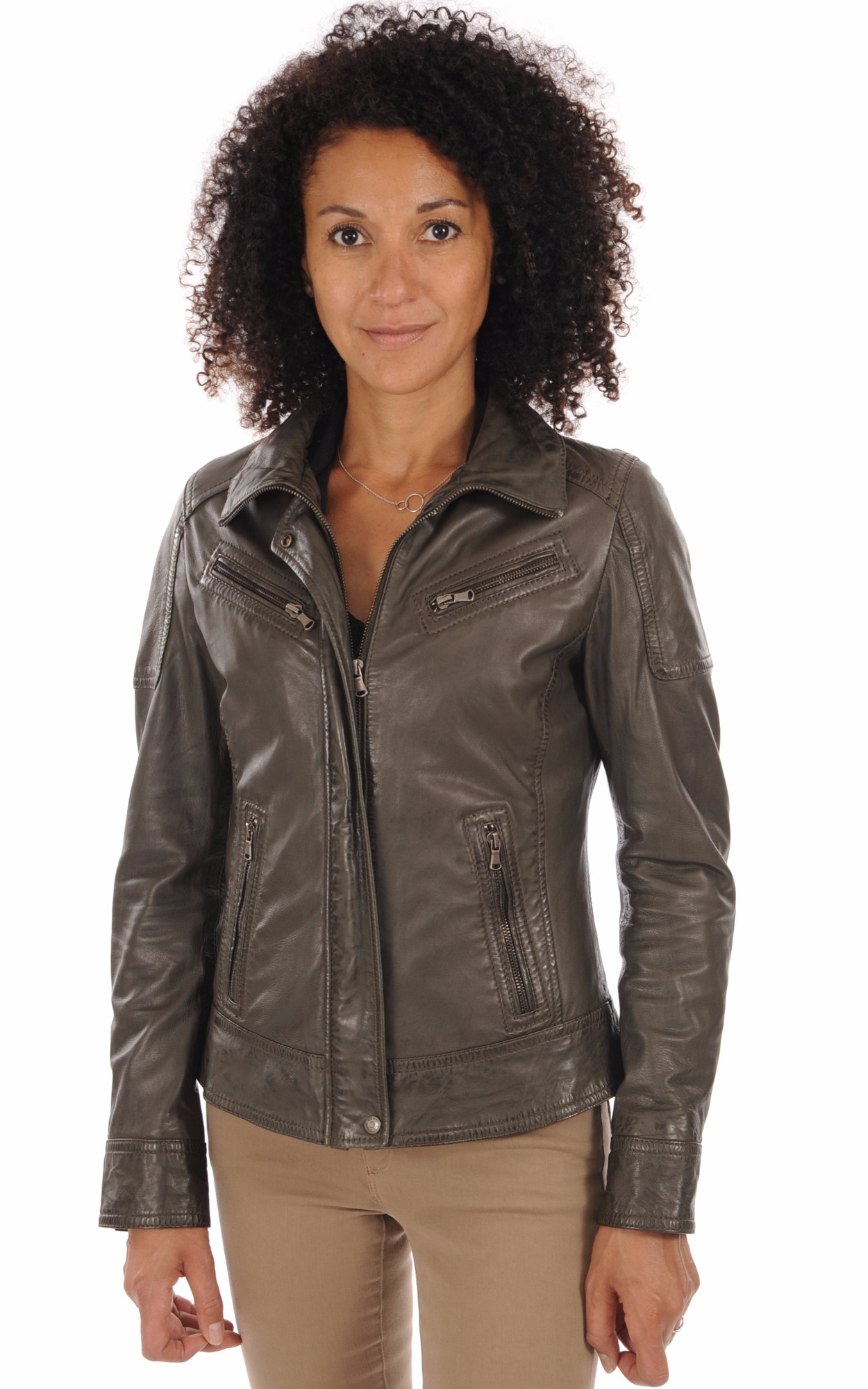Blouson Garden Et Pour CanadienneOakwoodRose Femme La Veste Cuir jSpGzMLqUV