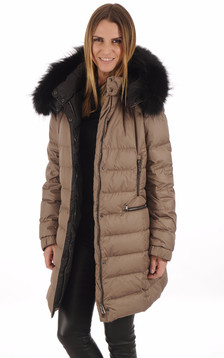 Doudoune Confortable Taupe Femme Doudoune Confortable Taupe Femme
