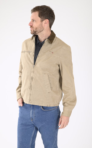 Blouson worker Cadams Wash taupe