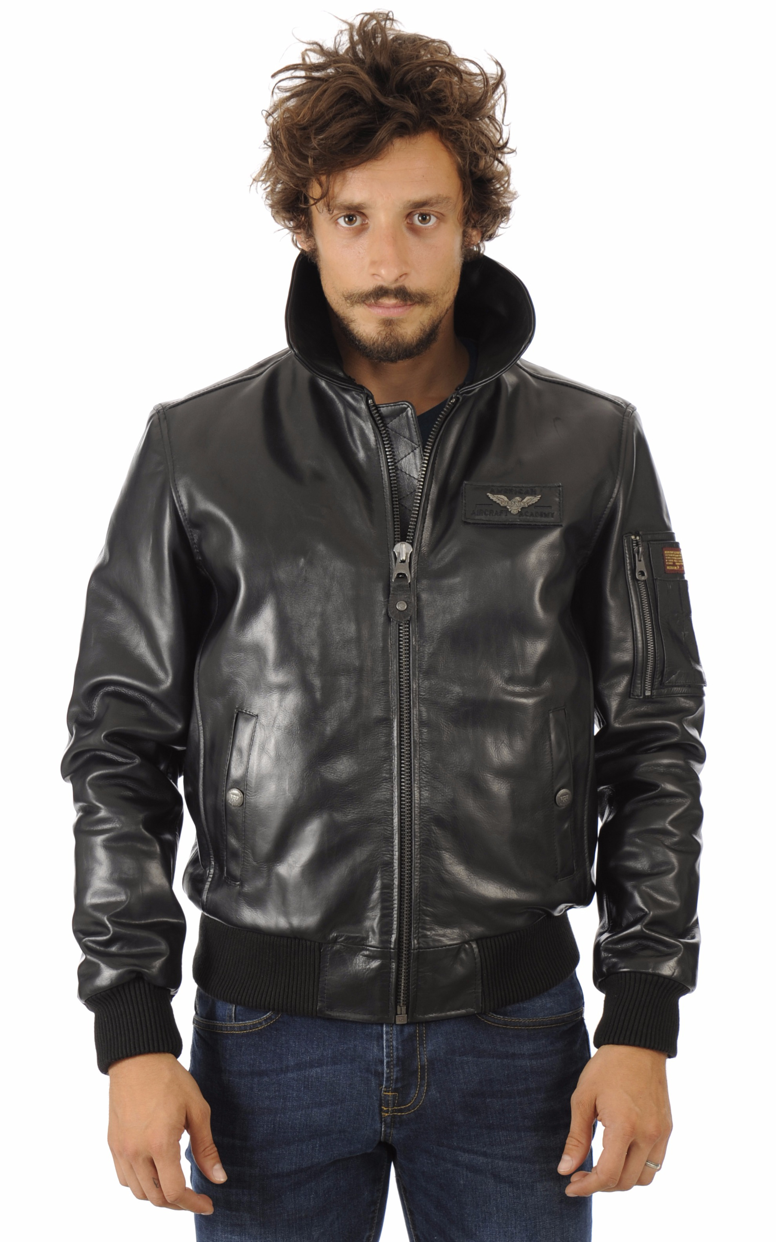 blouson homme aviateur cuir souple