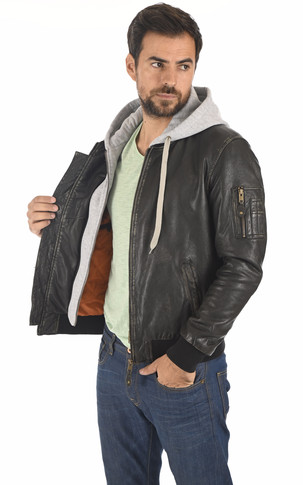 Blouson Balle teddy à capuche