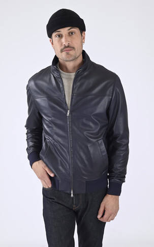 Blouson agneau Joel marine