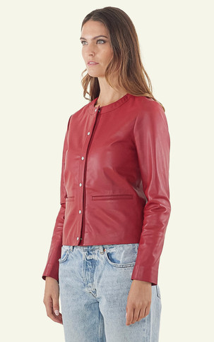 Spencer Caroline agneau rouge