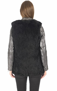 Gilet long fourrure hot sale