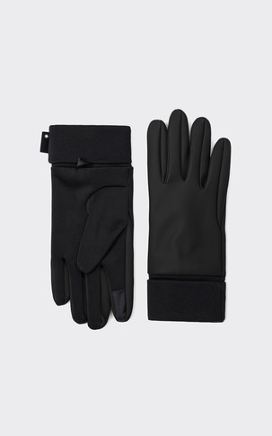 Gants doublés noir