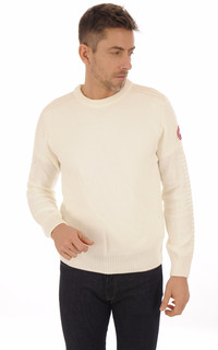 Pull Mérinos Paterson Blanc Cassé