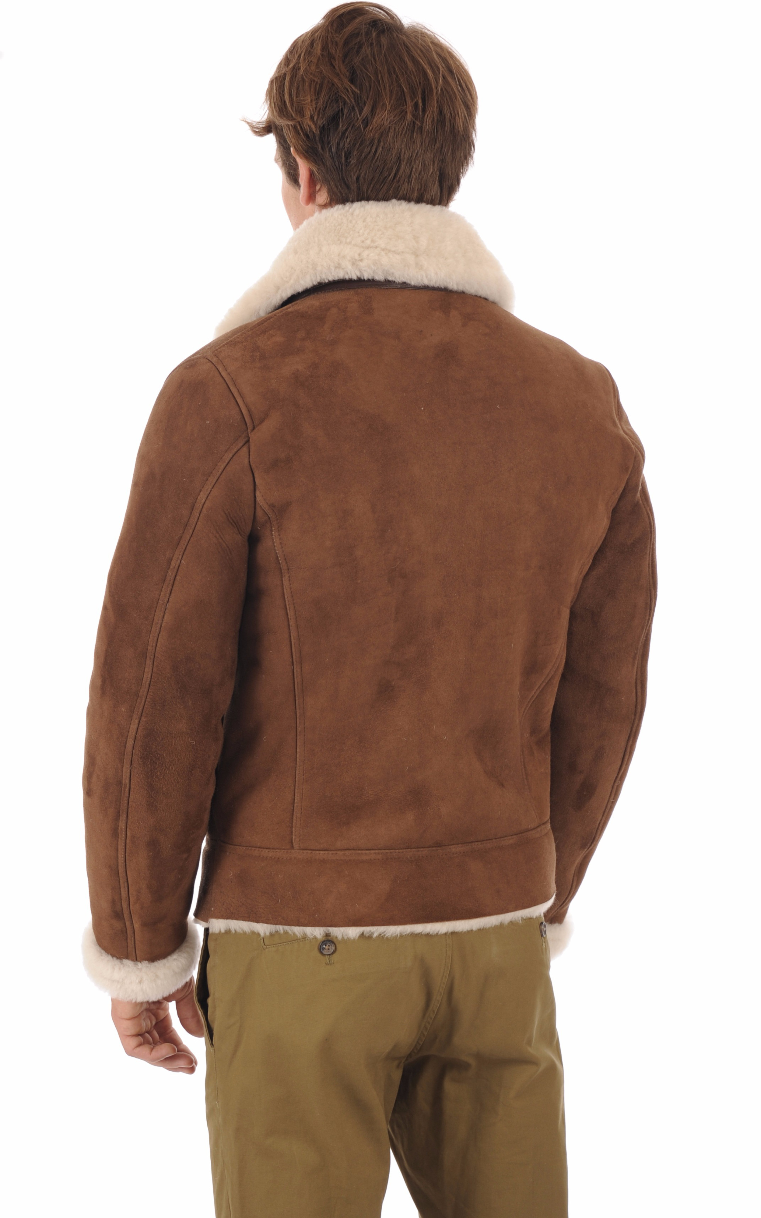 Blouson Velours Lcb100s marron Schott