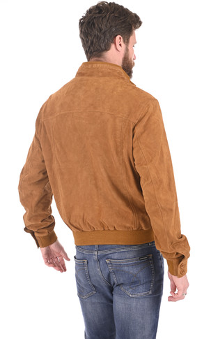 Blouson velours cognac