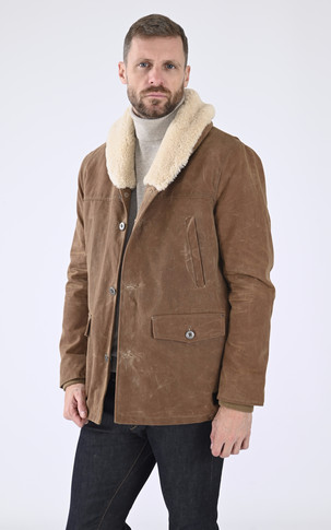 Veste sherpa Lincoln beige