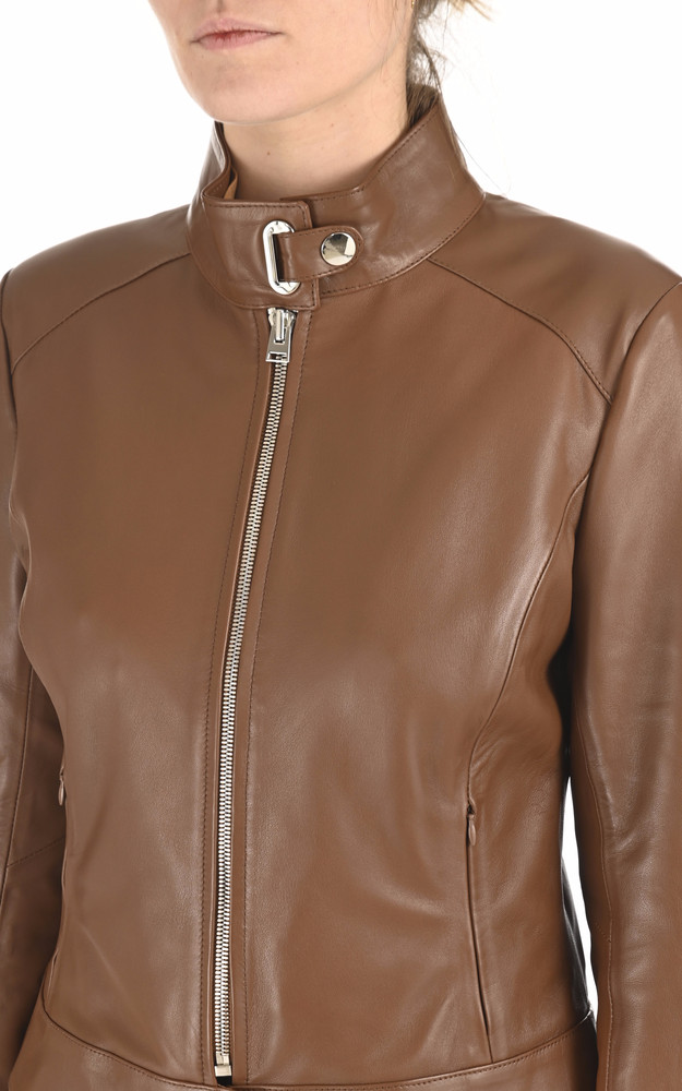 Blouson chic agneau camel La Canadienne