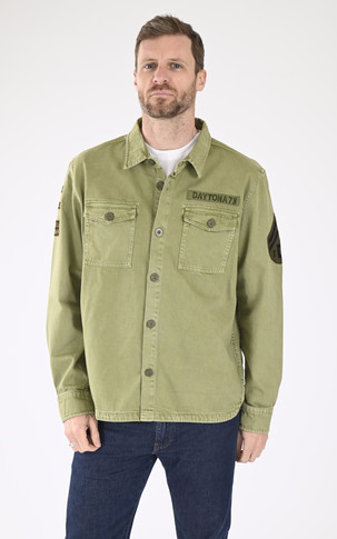 Chemise denim Melhart kaki