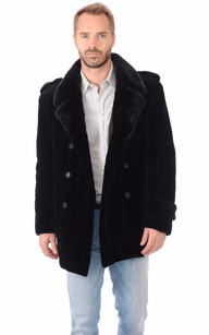 Manteau discount vison rasé